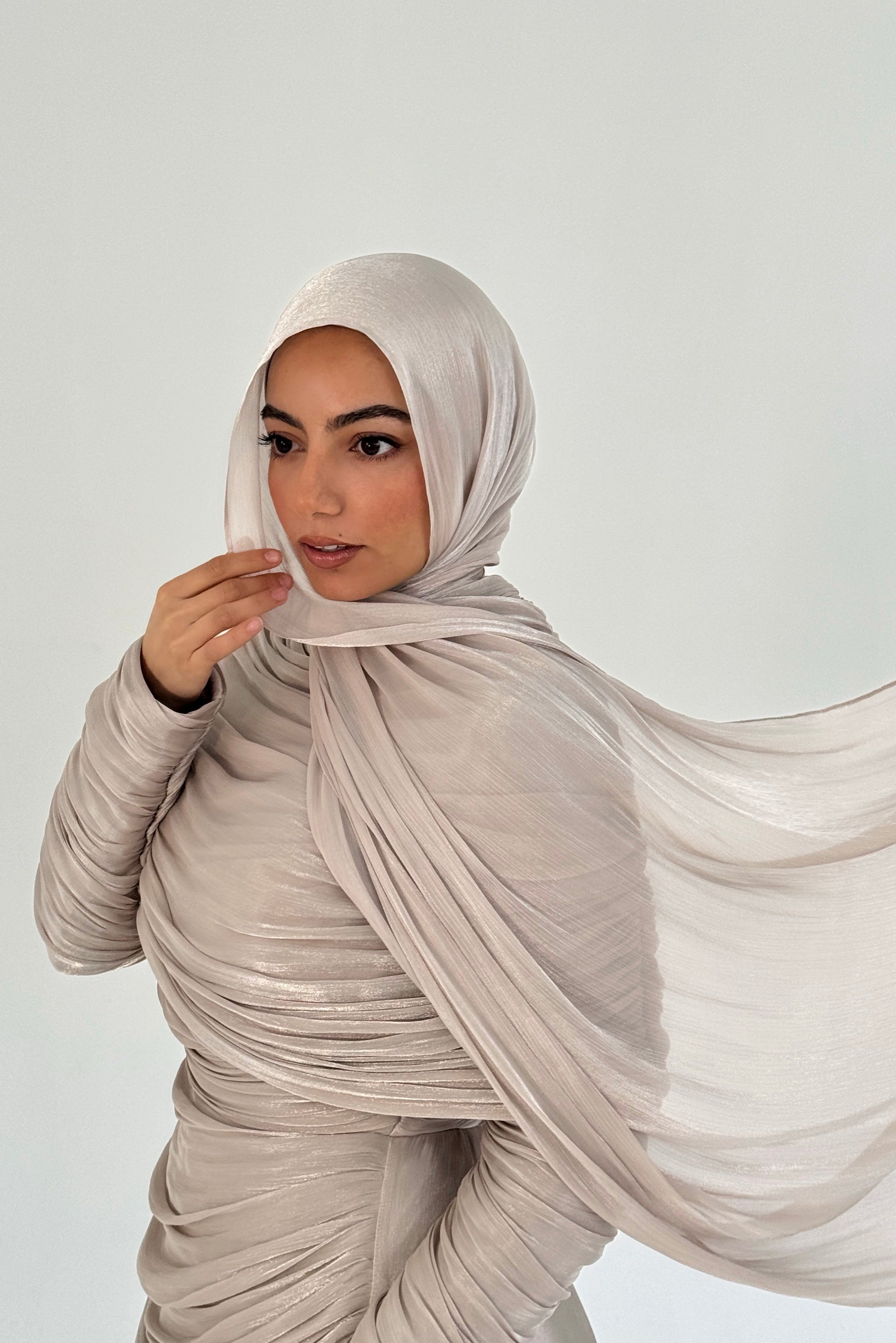 Organza Hijab - Ivory