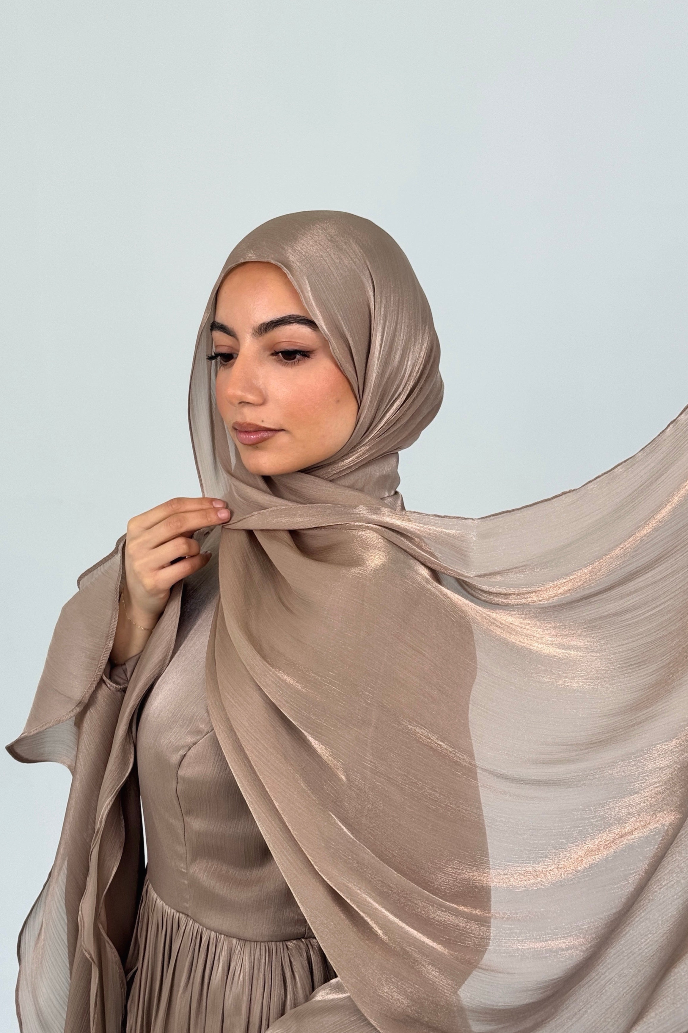 Organza Hijab - Caramel