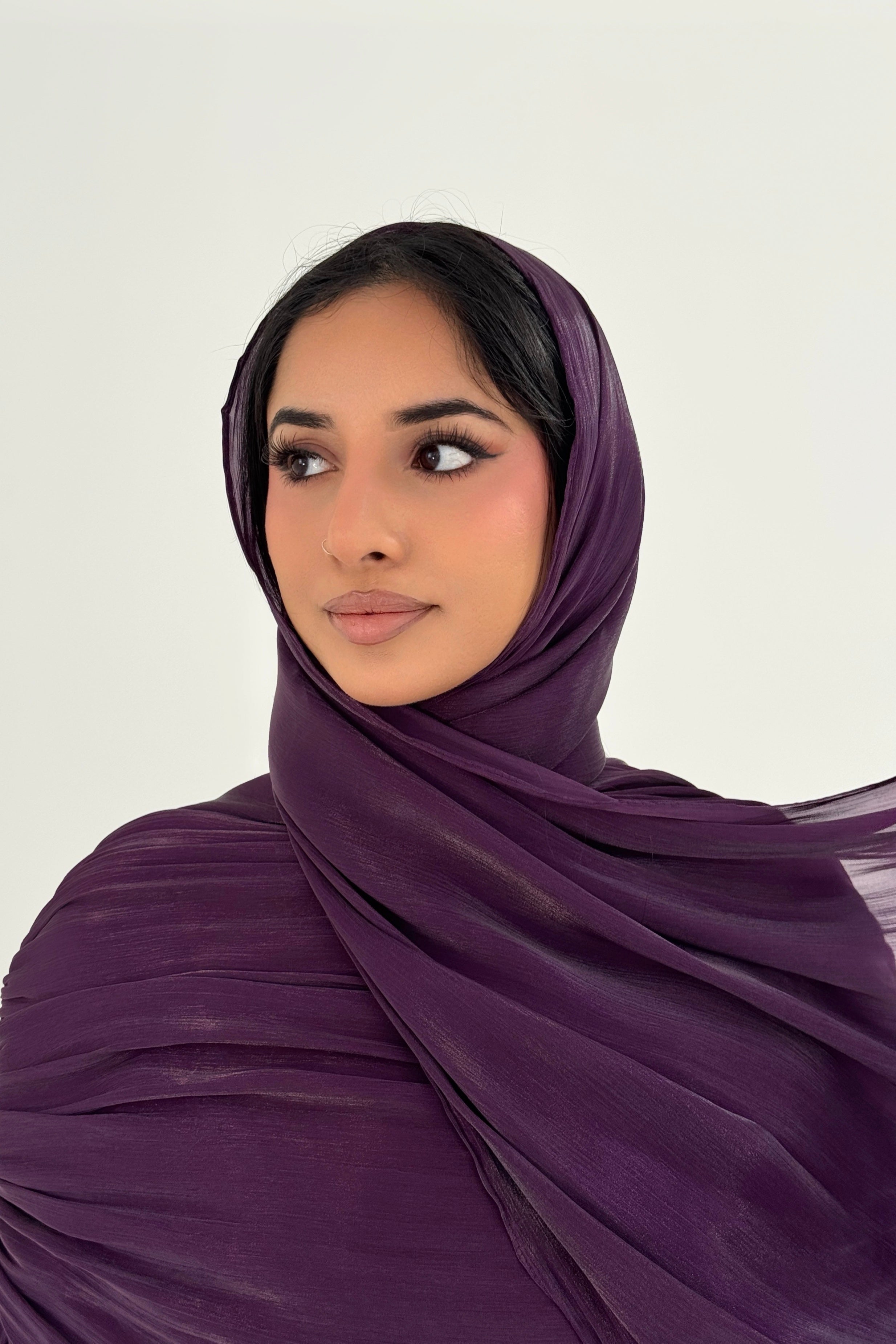 Organza Hijab - Purple