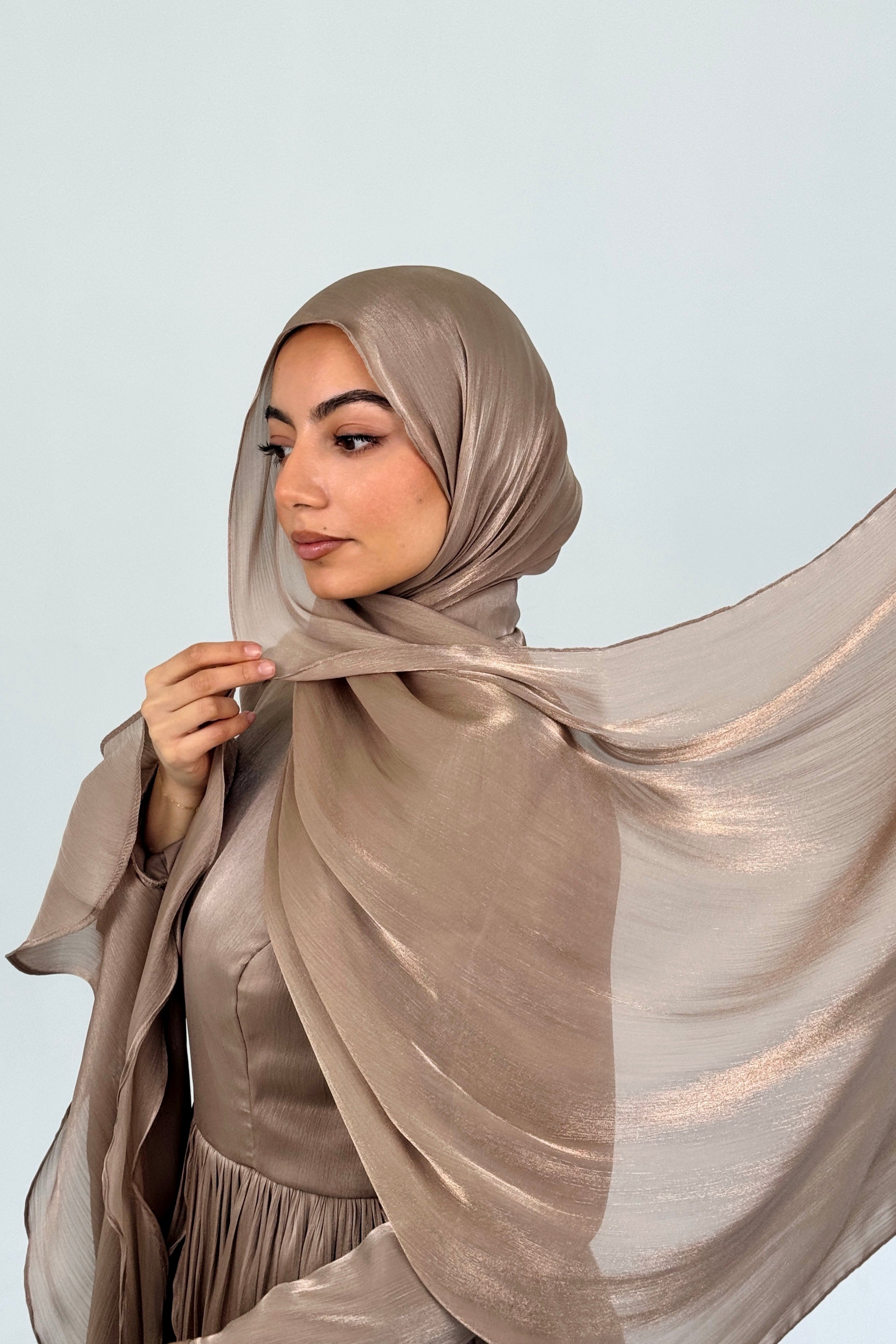 Organza Hijab - Caramel