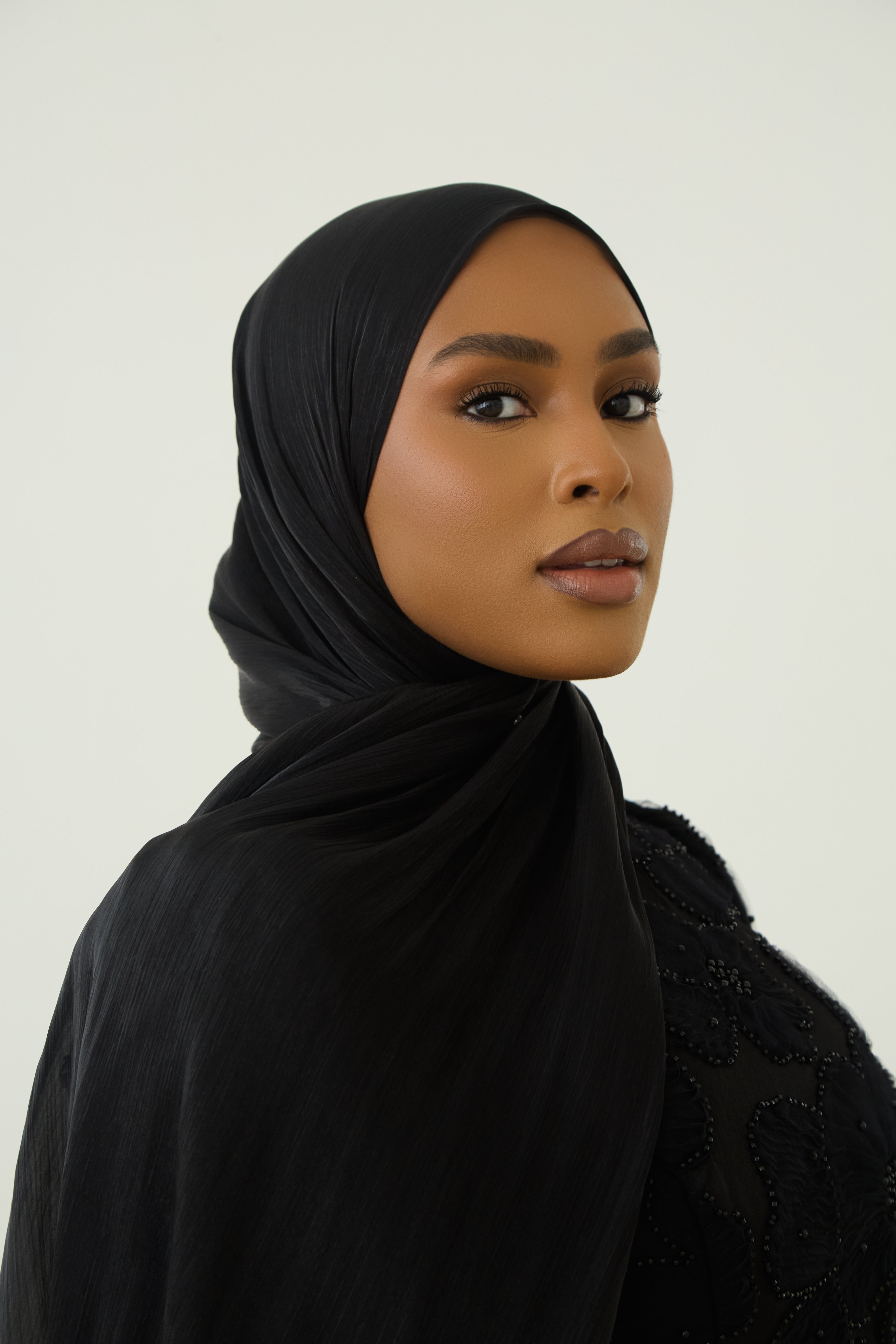 Organza Hijab - Black