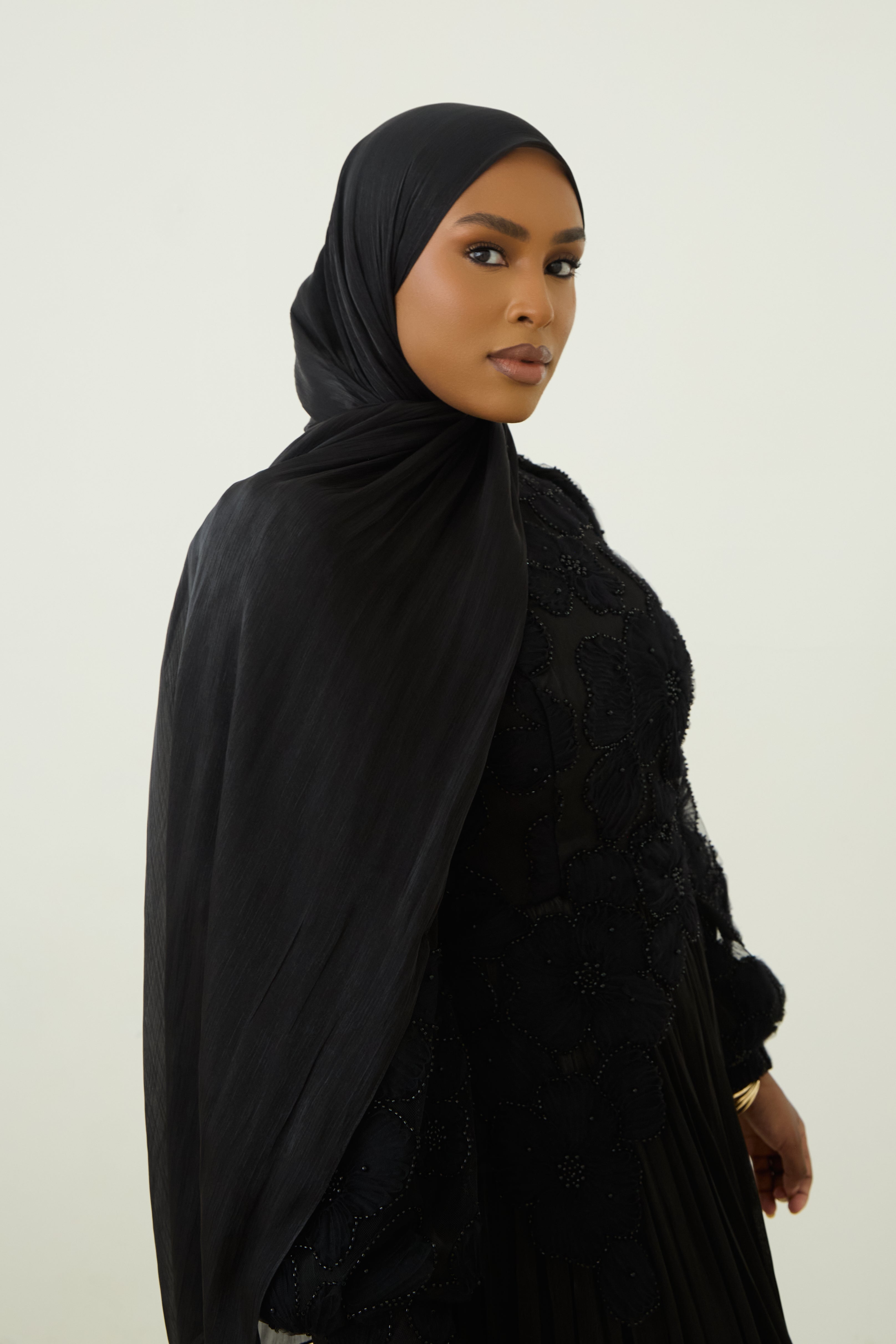 Organza Hijab - Black