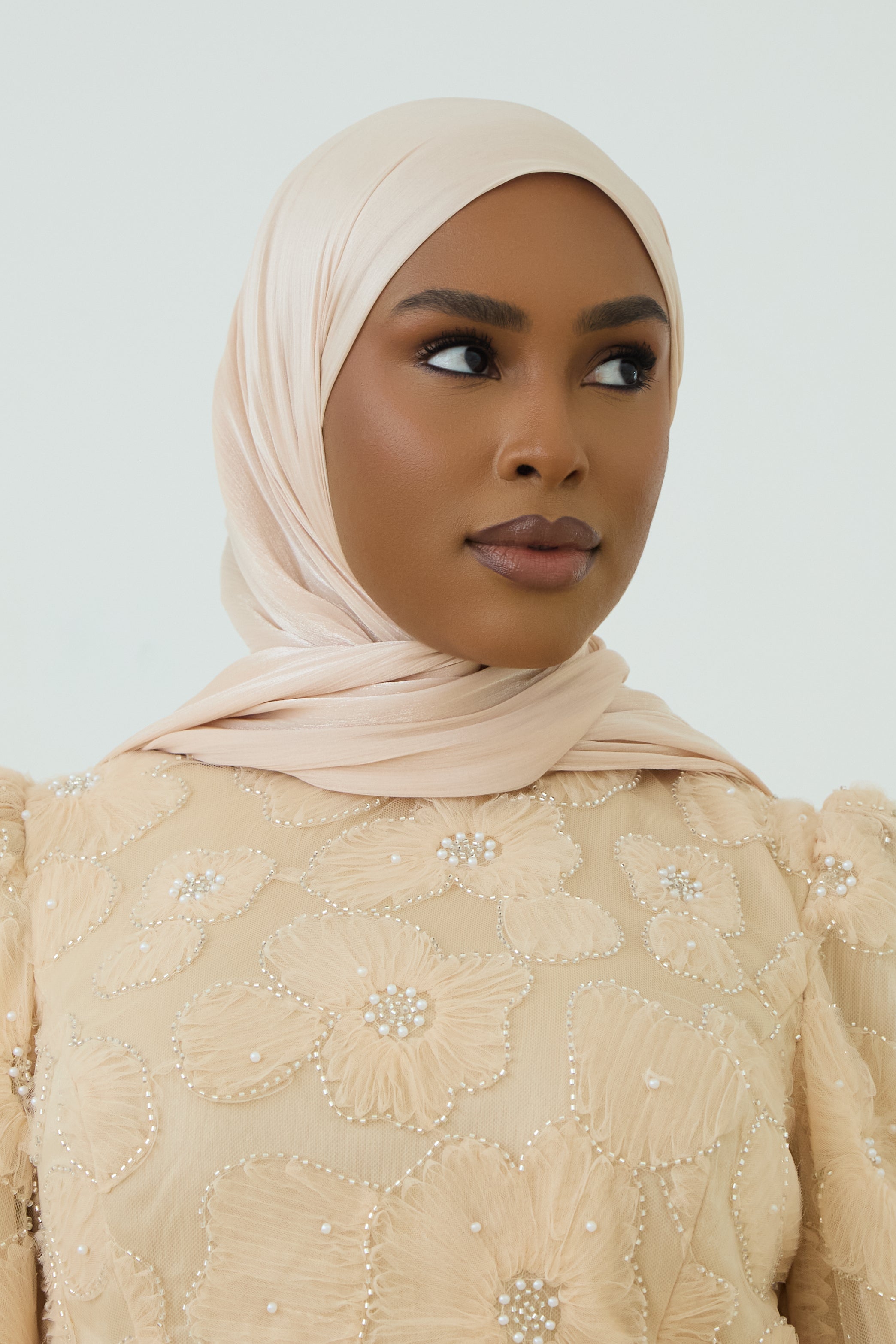 Organza Hijab - Champagne