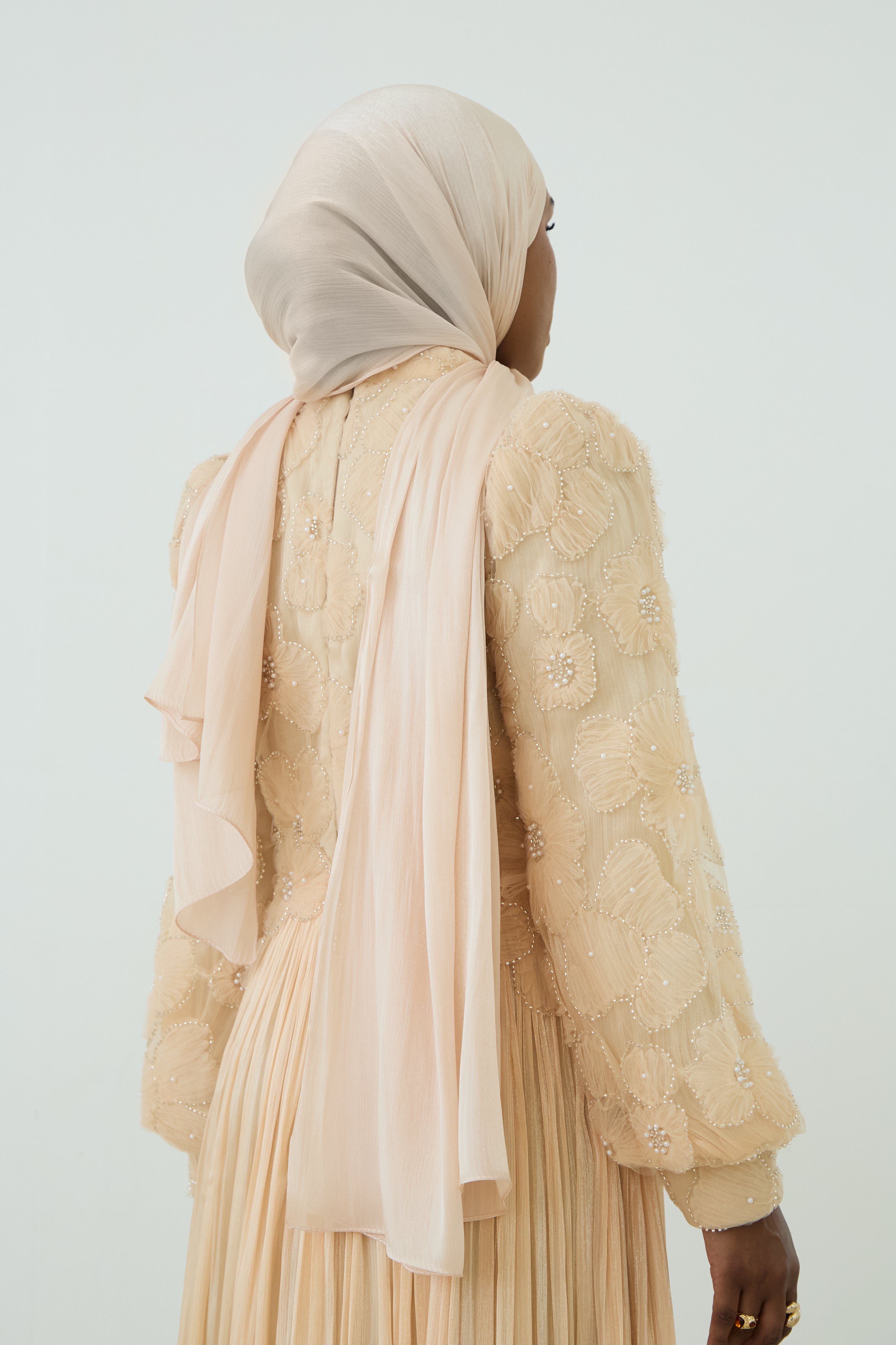 Organza Hijab - Champagne