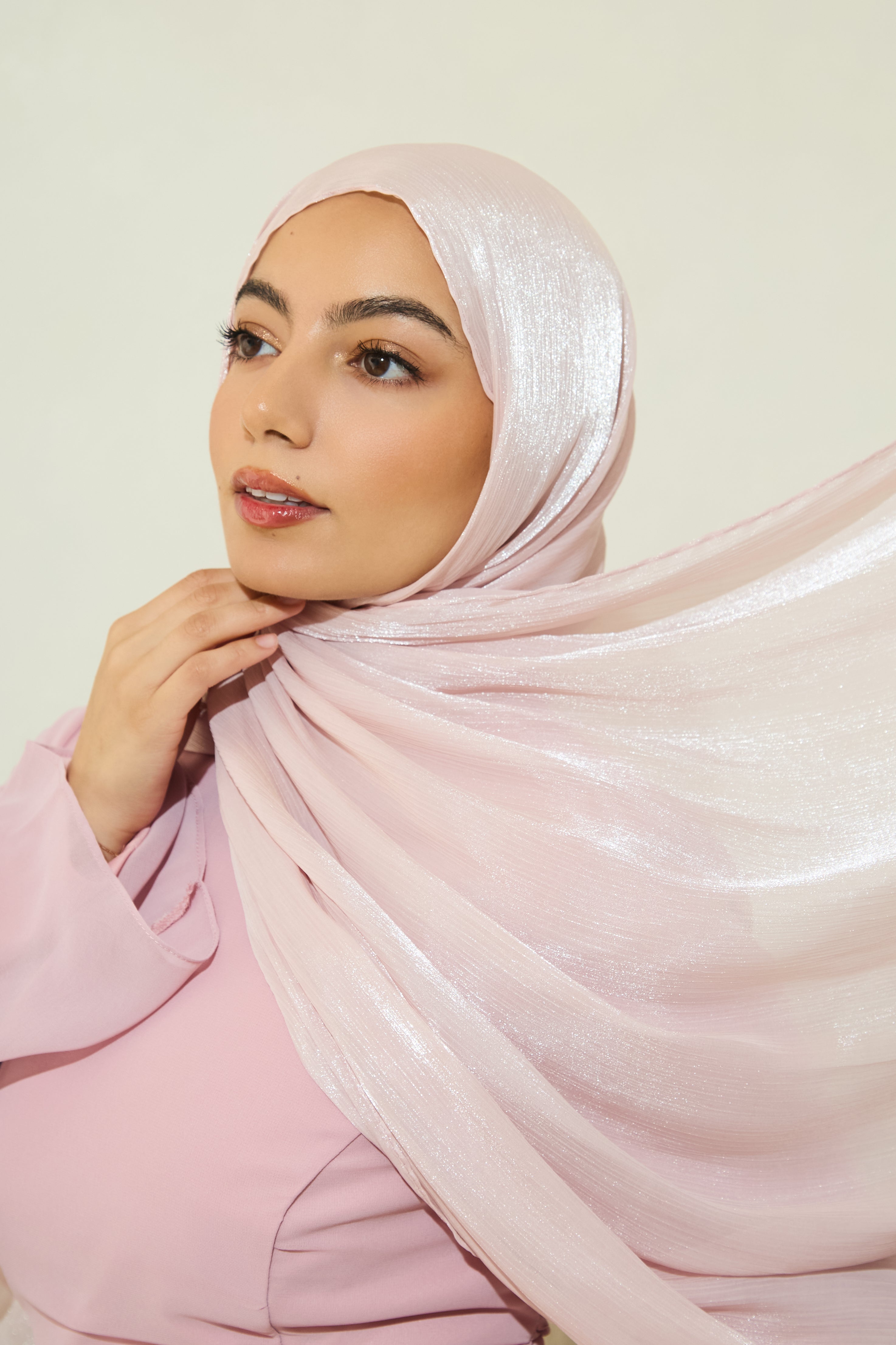 Organza Hijab - Pink