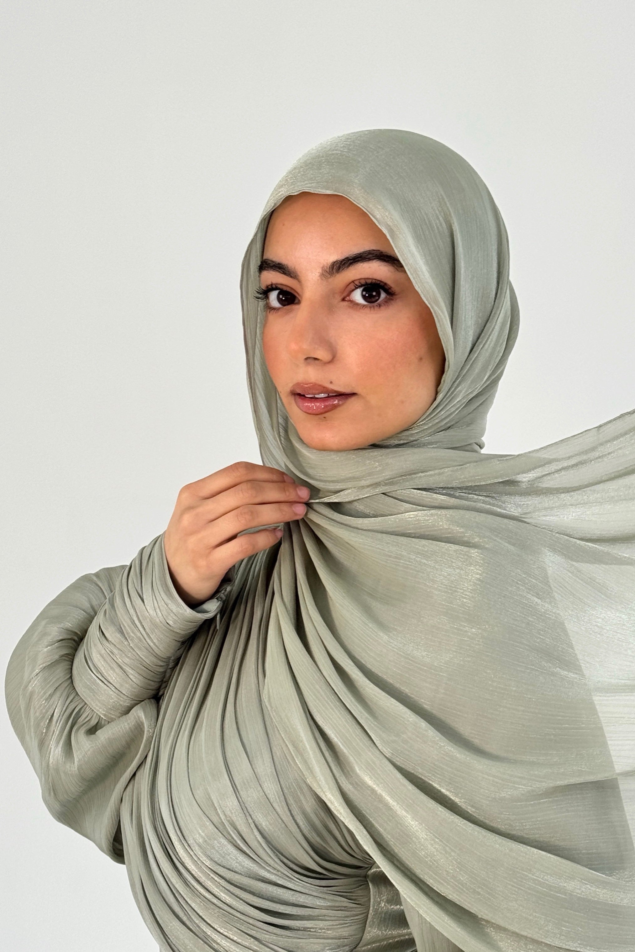 Organza Hijab - Sage
