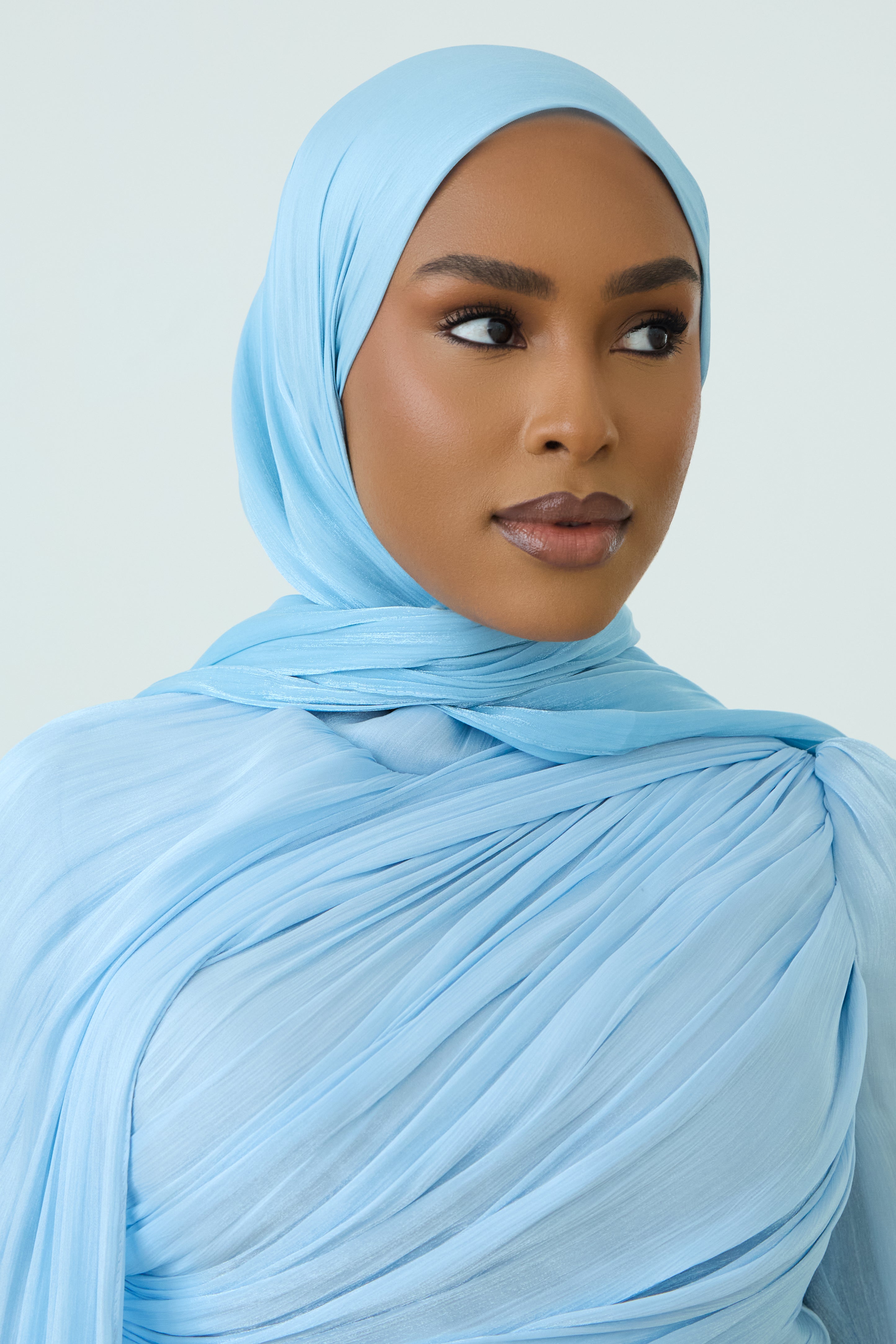 Organza Hijab - Baby Blue