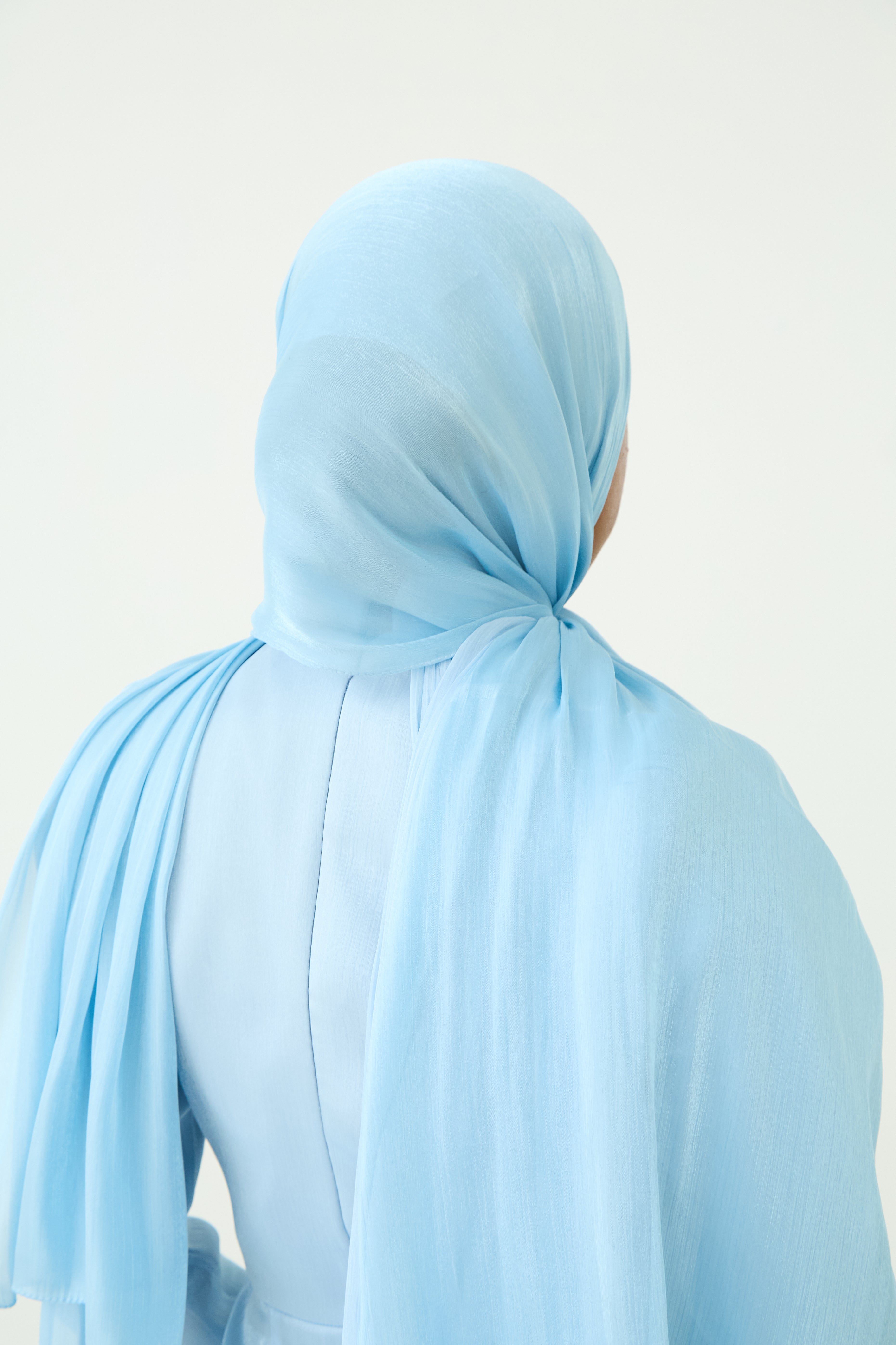 Organza Hijab - Baby Blue
