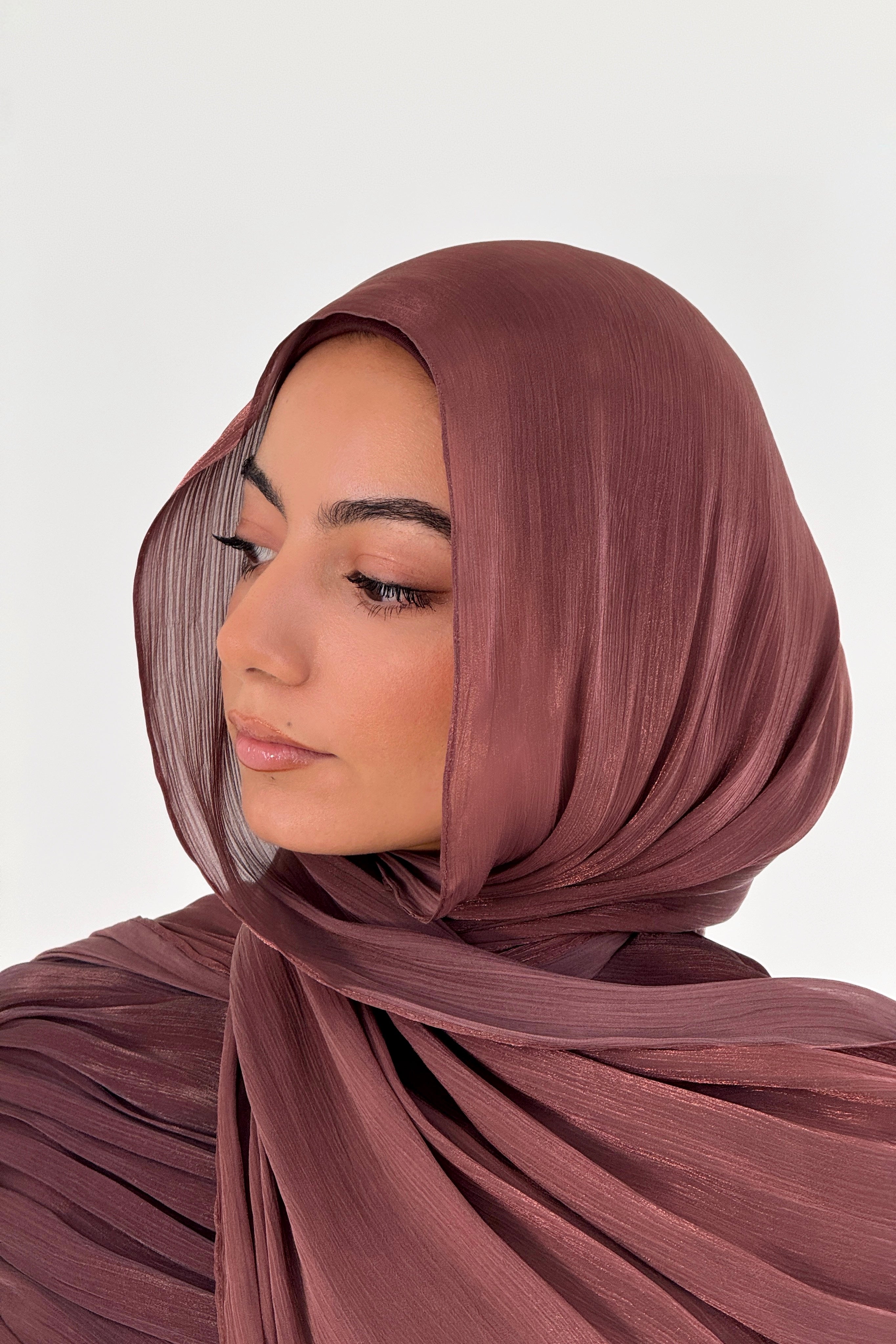 Organza Hijab - Brown