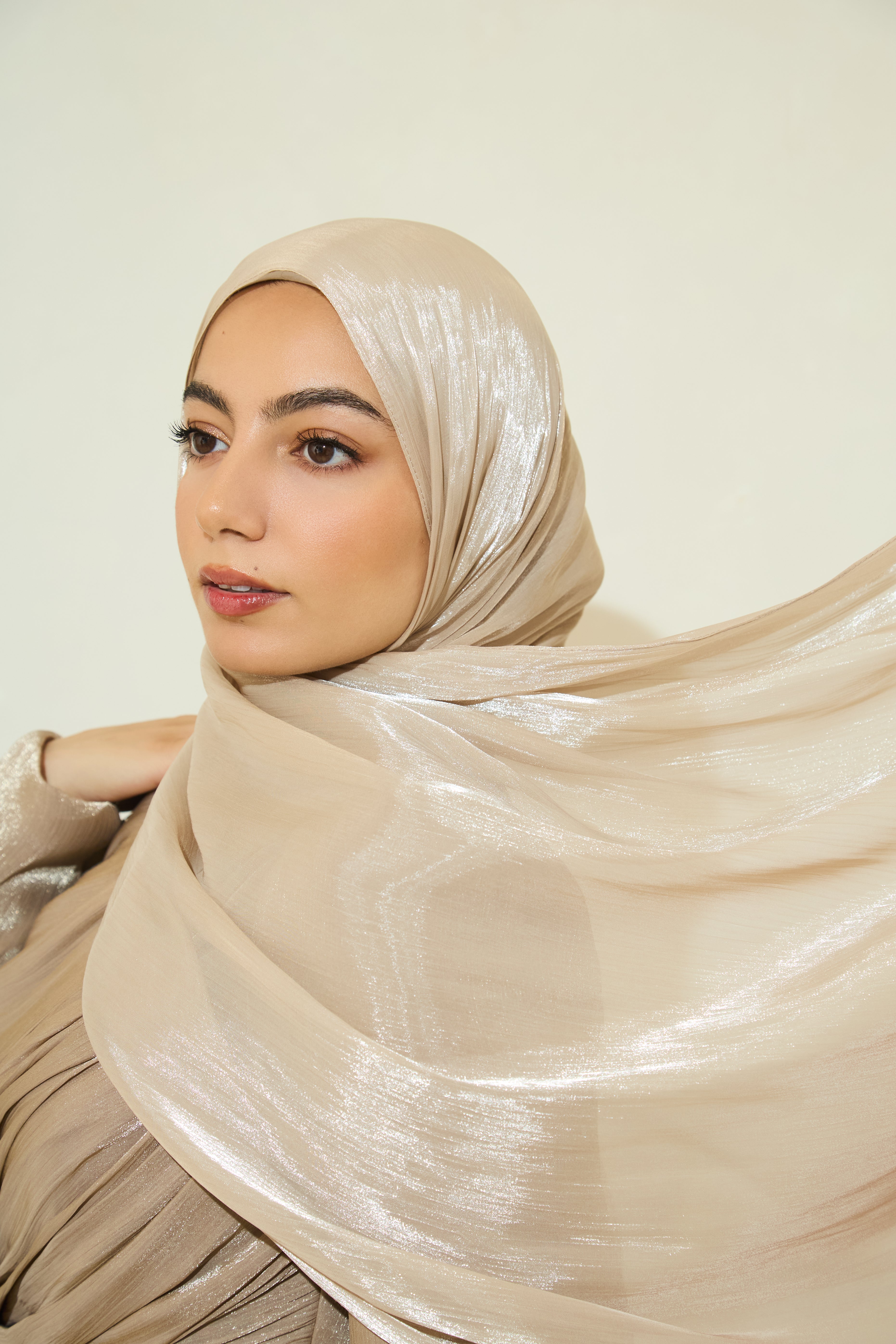 Organza Hijab - Bronze