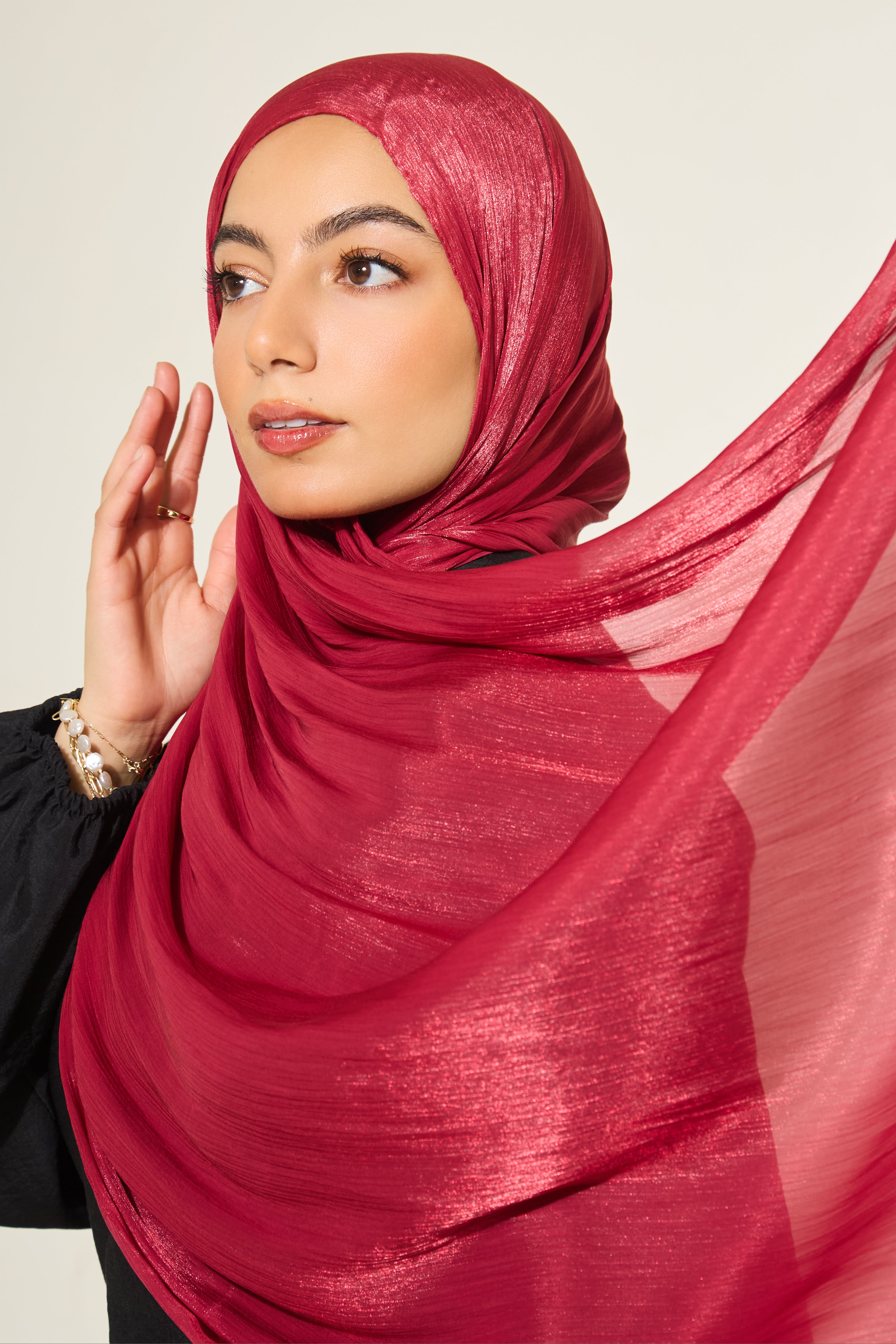Organza Hijab - Red