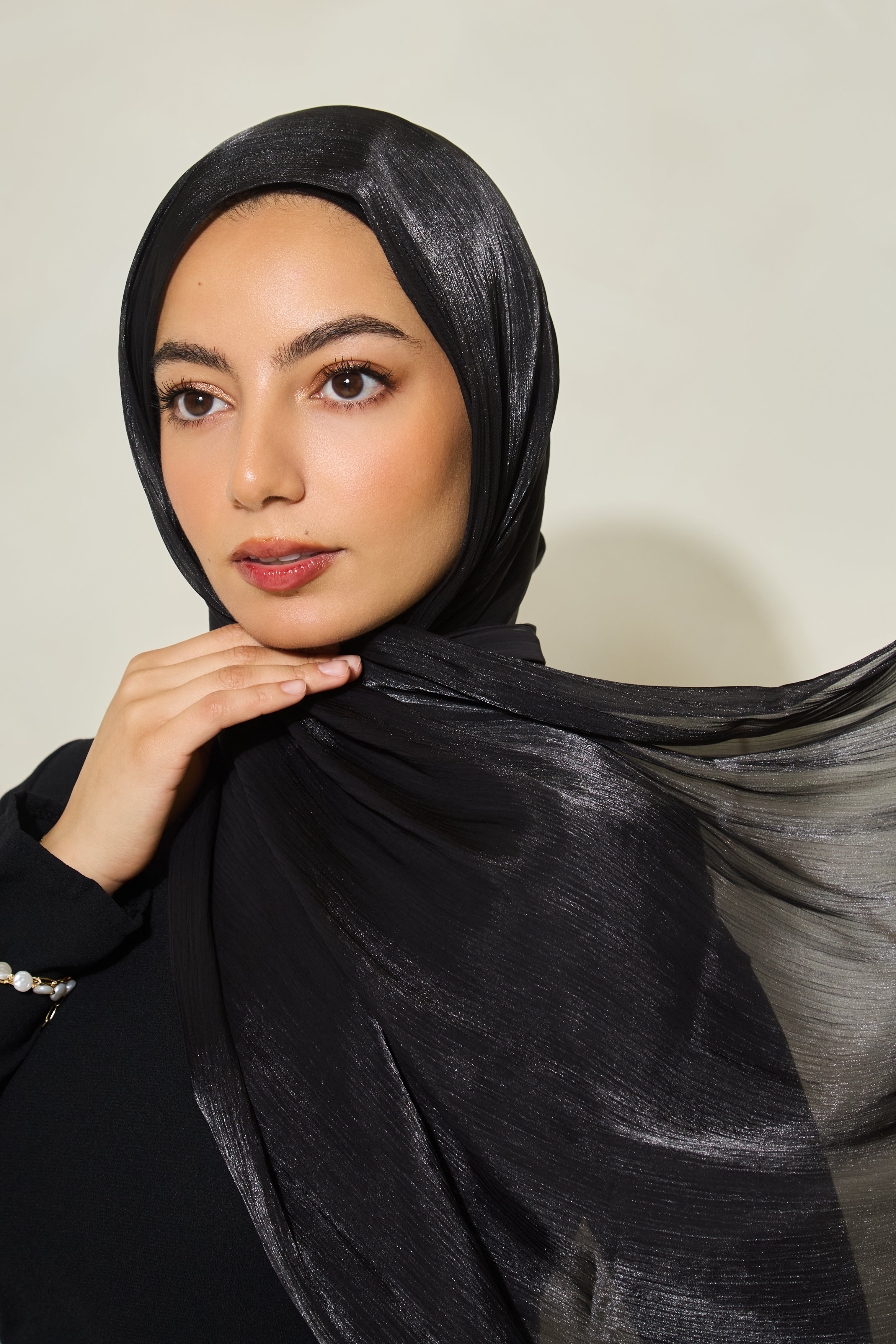 Organza Hijab - Black