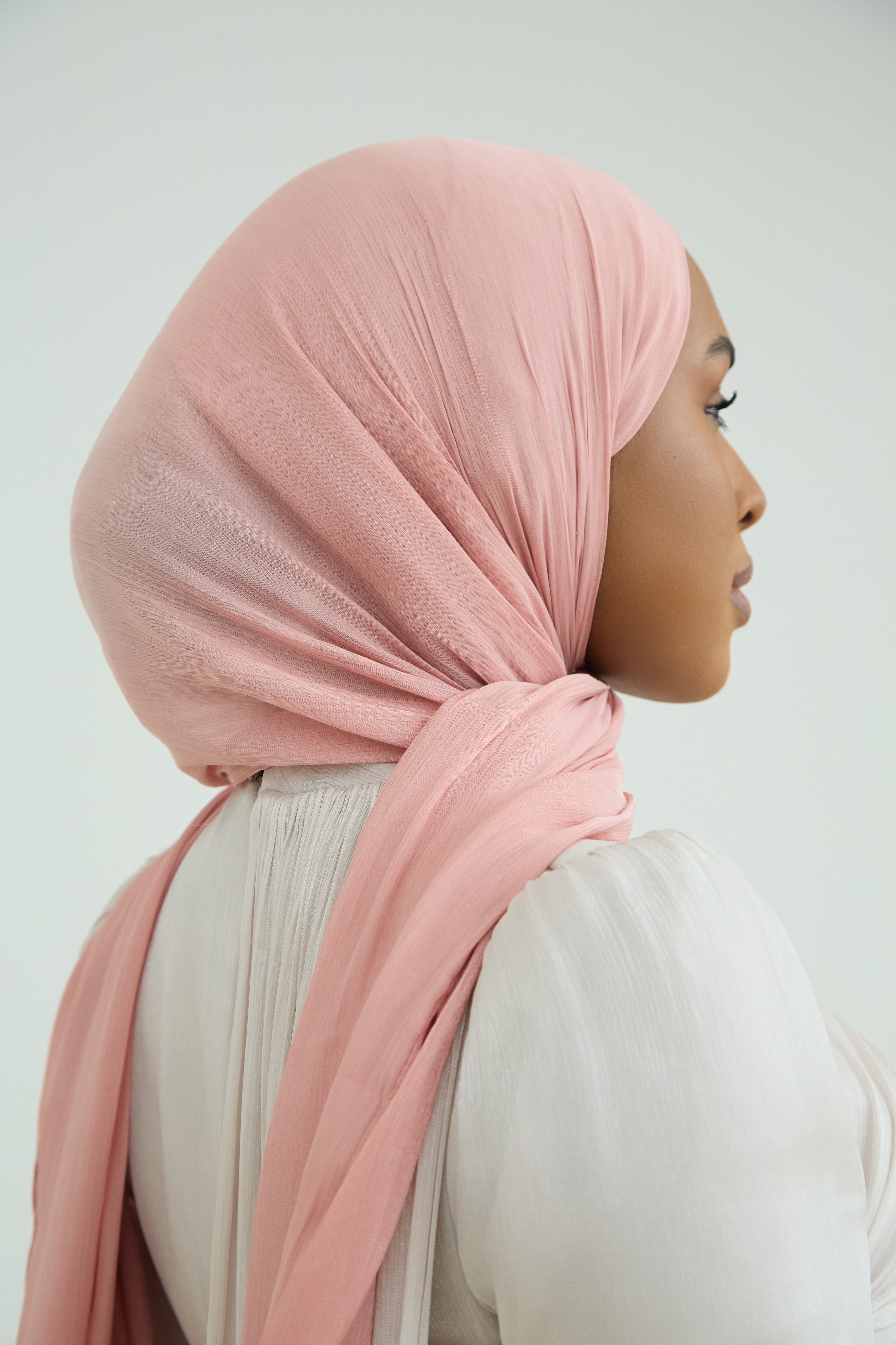 Organza Hijab - Salmon